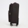 Small suitcase 20 "on lightning, code castle, with extension, brown color