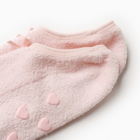 Women's socks shortened non-slip, Powder color, size 36-39-1