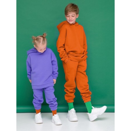 Children's sweatshirt, height 146 cm, orange color-1
