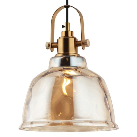 Suspension lamp Bell 1xe27 40W, size 20x20x25.5-150 cm, bronze color-1