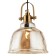 Suspension lamp Bell 1xe27 40W, size 20x20x25.5-150 cm, bronze color