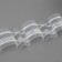 Curtain tape, organza, 4 cm, 50 ± 1 m, transparent color