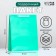 Laminated “turquoise” package, 31 x 40 x 14 cm