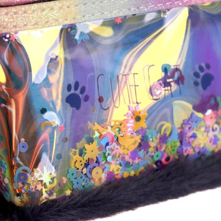 School pencil case with a zipper "cat", mix-8