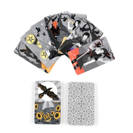 Gadal cards "Tarot Vip. Tarot Black Raven", 78 cards, card 7.1 x 11.6 cm-1