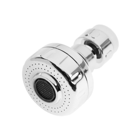 Zein Z3593 aerator, rotary, on a hinge, with stream adjustment, 2 modes, chrome