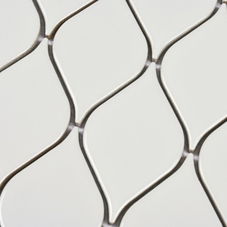 Ceramic mosaic Bonaparte Melyany White Glossy, 264 x 280 mm-2