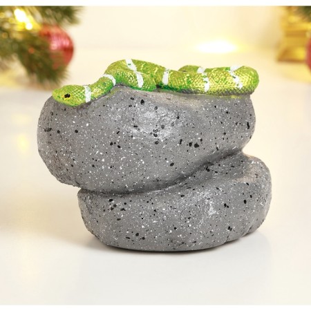 Figure "Snake on Stone" Color, 8x11.5cm-2