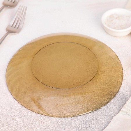 Plate plate Elica, D = 20.5 cm, brown color-2