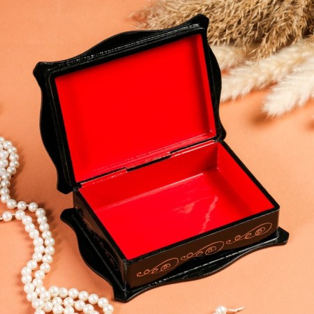 Casket "Flowers", 12 × 16 cm, lacquer miniature mix-1
