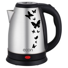 ECO-1790ke kettle, metal, electric, 1.8 l, 1500 watts, silver color