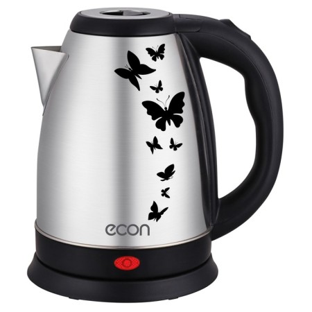 ECO-1790ke kettle, metal, electric, 1.8 l, 1500 watts, silver color