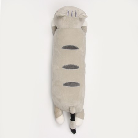 Soft toy "cat", 75 cm, gray color-4