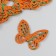 Decor "Butterflies" mix 5.5x4.5 cm set 6 pcs foam glitter