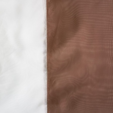 A set of curtains for the kitchen Witerra Lydia 250x160cm, Cocoa, PE100%-2