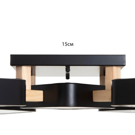 Lamp 35449/5 LED 120W 3000-6000K Black 62x62x11.5 cm Bayerlux-6