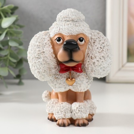 Souvenir Polystone stand for glasses "Poodle" 9x8x13 cm-1