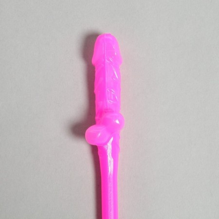 Tubes on a bacheloretterator, plastic, pink, 6 pcs-4