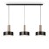 Suspended lamp Freya Fr4008PL-03BBS IZZA, 900x200x1235 mm, E27, 3x40W, black color and brass