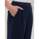 Pants for girls, height 128 cm, dark blue color