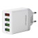 Network charger QC Ergolux ELX-RA02QC-C01, 4 USB, 3A, 36W, fast charging, white
