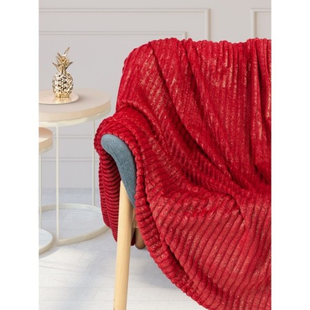 Ruby blanket, size 150x200 cm, stripes, red