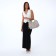 Women's bag with lightning, beige color