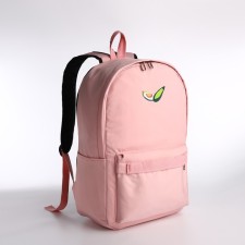Youth backpack from lightning textiles, external pocket, handbag, pink color