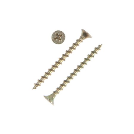 Self -cutting 3.5x45, hid, large threads, PH2 slot, yellow zinc, 4000 pcs. 7.60 kg