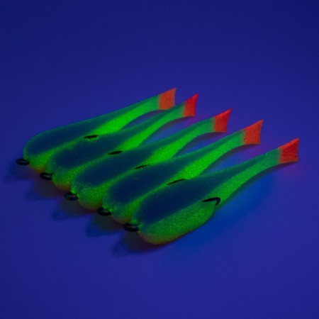 Yaman foamy fish on a double, 110 mm, color 26 UV, 5 pcs.-3