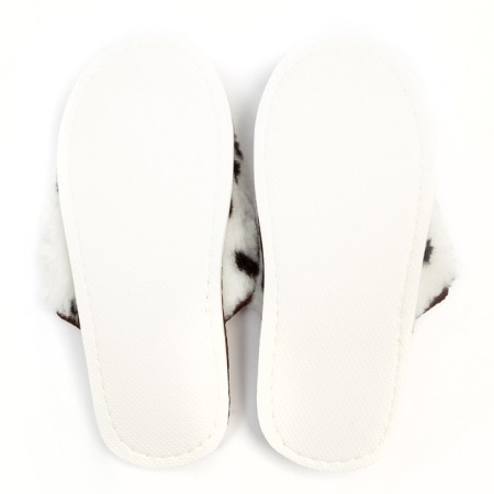 Women's slippers, milk "Paws", size 39-2