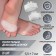 Half -slips for shoes, on a cuff, breathing, silicone, 5.5 × 7 cm, pair, white color