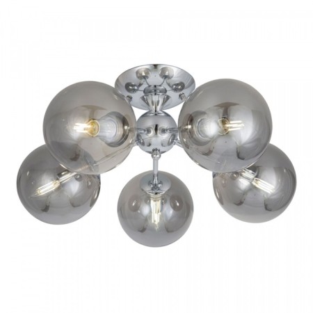 Ceiling Citilux "Tommy" CL102150, 52x52x24.5 cm, 5x40W, e14, gray color gray
