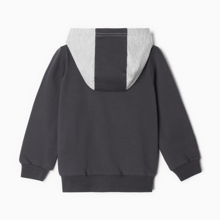 A set for a boy (sweatshirt, trousers), graphite color, height 98 cm-4