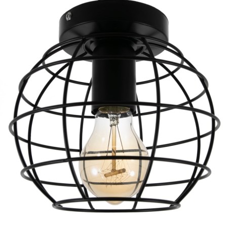 Nola chandelier 1x60W E27 Black 18x18x14 cm Bayerlux-4