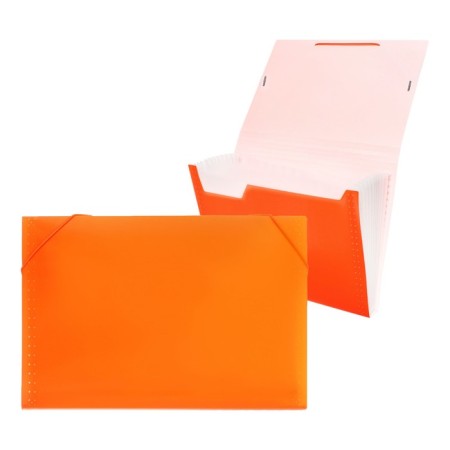 Folder Carder Calligrata Neon 13 Department. A4 plastic 0.7mm orange. Cut in color