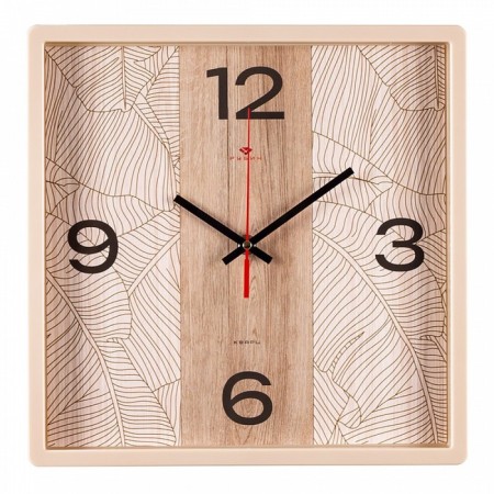 Watching clock, interior "arabesque", silent, 30 x 30 cm-2