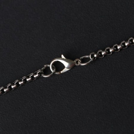 Pompeii-pompolet pendant, color in black silver, 70 cm-4