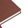 Leduced A5 Diary, 136 Velvet Index sheets, hard cover, artificial leather, lamination Soft Touch, lies, tinted block 70 g/m2, brown