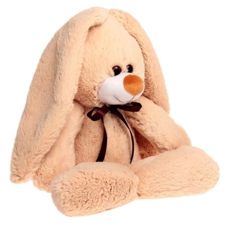 Soft toy "Hare gift", beige color, 55 cm-1