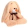 Soft toy "Hare gift", beige color, 55 cm