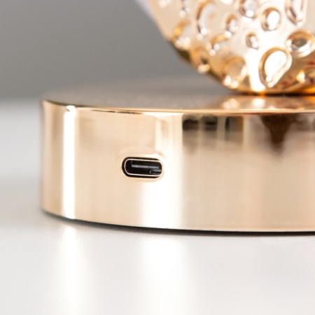 Table lamp sensory "Landis" LED 3W 3000-6000K USB AKB Dimmer gold 9.5x13.5x22 cm 102220-9