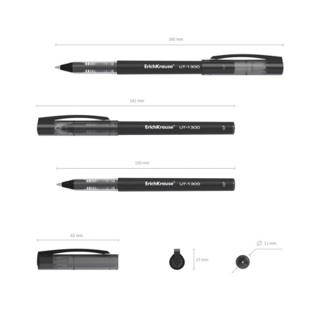 Erichkrause “UT-1300”, node 0.7 mm, ink black, soft, subtle and pure letter-1