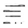 Erichkrause “UT-1300”, node 0.7 mm, ink black, soft, subtle and pure letter