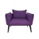 The Naples chair, without a mechanism, velor, purple color