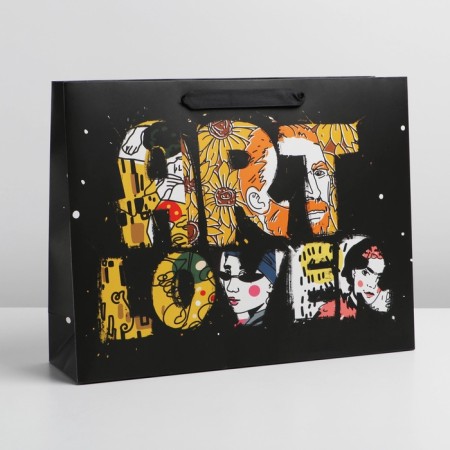 Gift laminated horizontal package, packaging, Art Lover, L 40 x 31 x 11.5 cm-1
