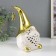 Souvenir Ceramics Light "Gnome in a gold cap with a star" White 11.6x10.7x19.3 cm
