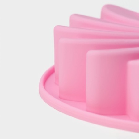 Baking uniform "Chamomile", silicone, 23 × 4.5 cm, pink color-2