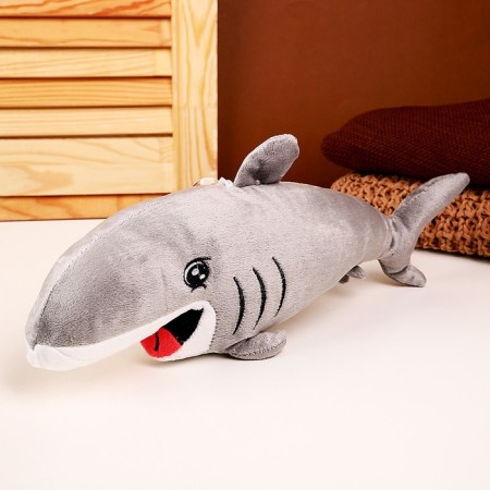 Soft toy "Shark", 39 cm, color gray color