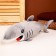 Soft toy "Shark", 39 cm, color gray color